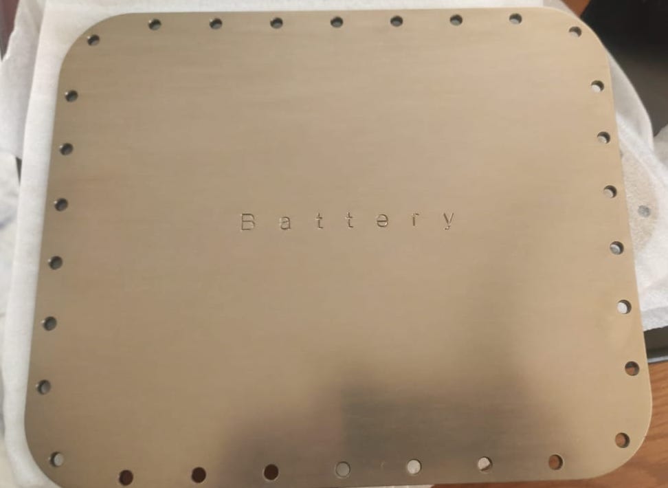 battery Enclosure Label